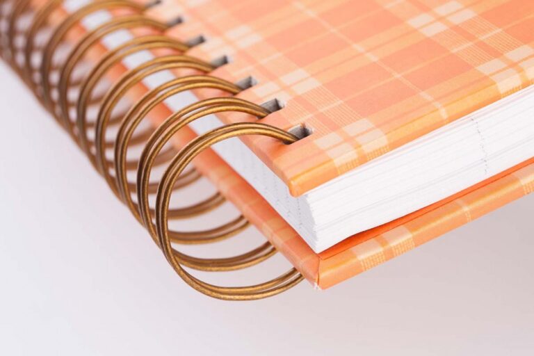 Wire-O hardcover met goudkleurige ring