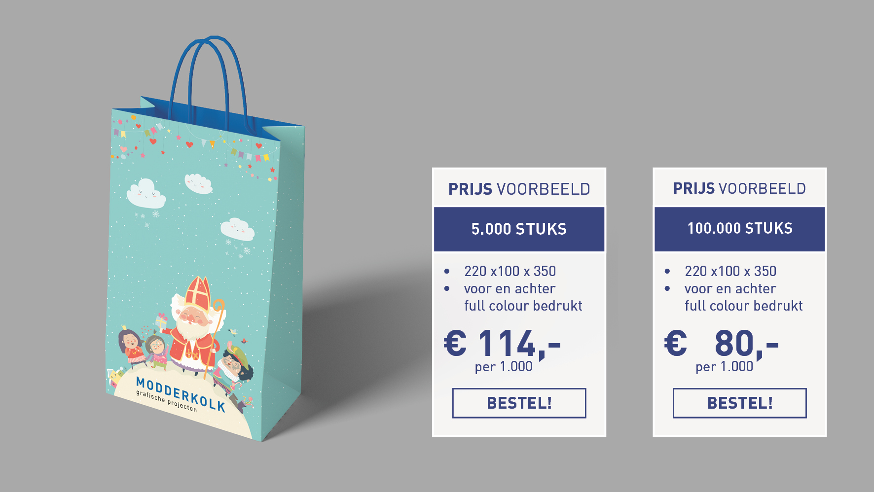 papieren draagtas Sinterklaas